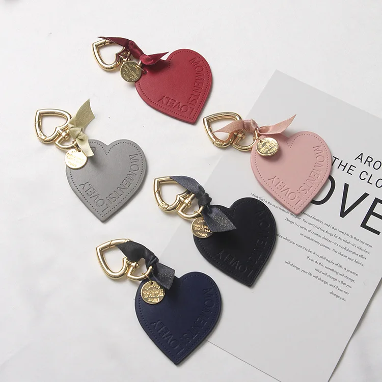Portachiavi A Forma Di Cuore Kinretixia - Leggero In Plastica, Nero - Per Chiavi Auto, Borsa, Zaino - 6