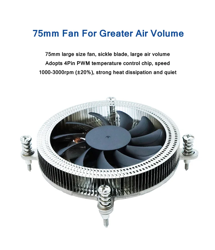Low Profile Cpu Cooler, RGB, Copper, Aluminum - detail 6