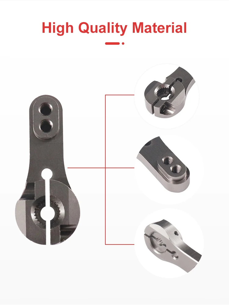 Cnc Aluminum 25t Rc Servo Arm Horn Servo Accessories Steering Arm For