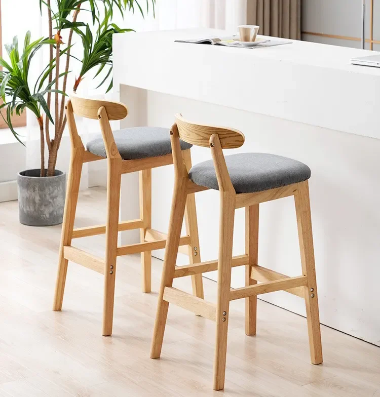 JXT супер качество лидер продаж кафе магазин деревянные ножки винтажная кожаная обеденная обивка барный стул