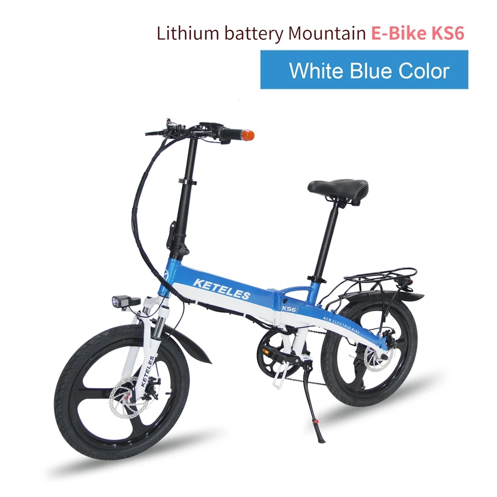 KETELES KS6 integrated wheel folding Electric Bicycle 48V 350W 10AH 20 inch wheel Folding Electric Bike