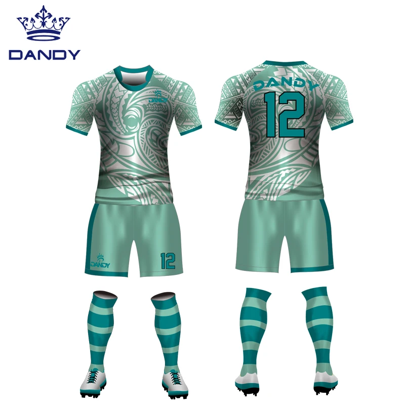 Custom Sublimation Pattern Rugby Uniforms Rugby Shirt and Shorts Rugby Kit