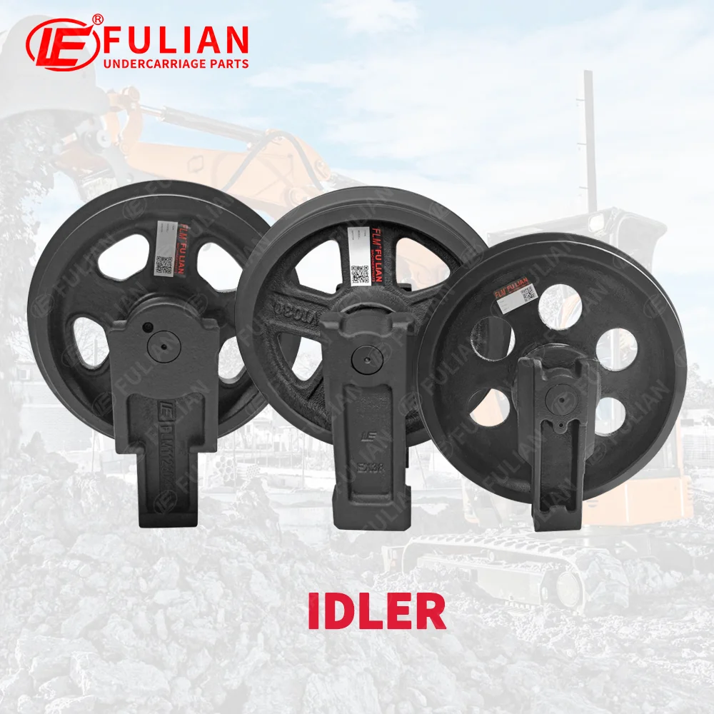 Compact Excavator Undercarriage Parts Sprocket Rubber Track Idler Steel Track Group Carrier Roller Bottom Roller for Hanix