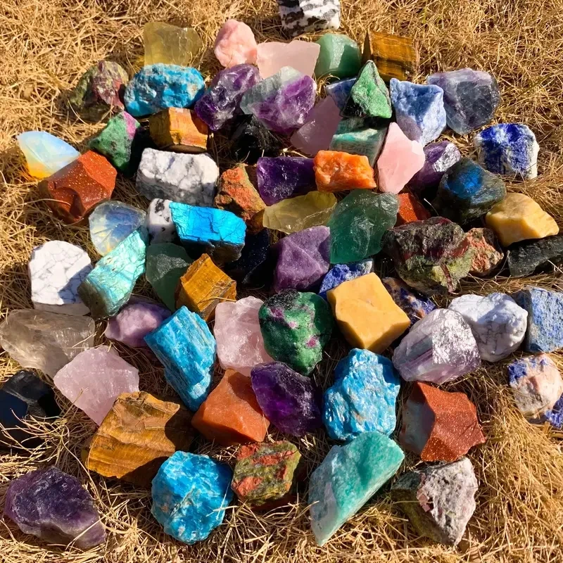 Semi Precious Stones Assorted Crystals Bulk Wholesale Natural Crystal Rough  Healing Gemstone Crafts