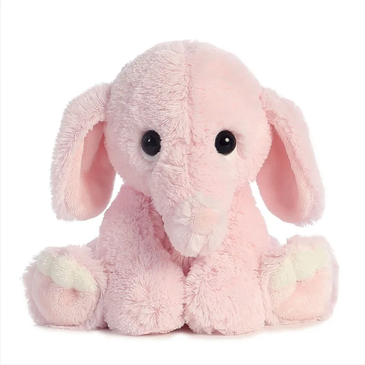 Hot Sale Cute Baby Elephant Plush Toy Big Ears Sitting Elephant Doll
