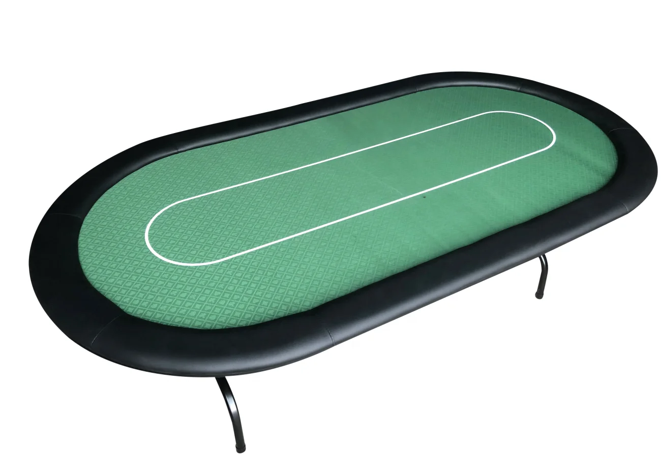 Mesa De Póker Plegable Octogonal Para 8 Jugadores – Con 8 Portavasos, Acabado En Verde Y Negro