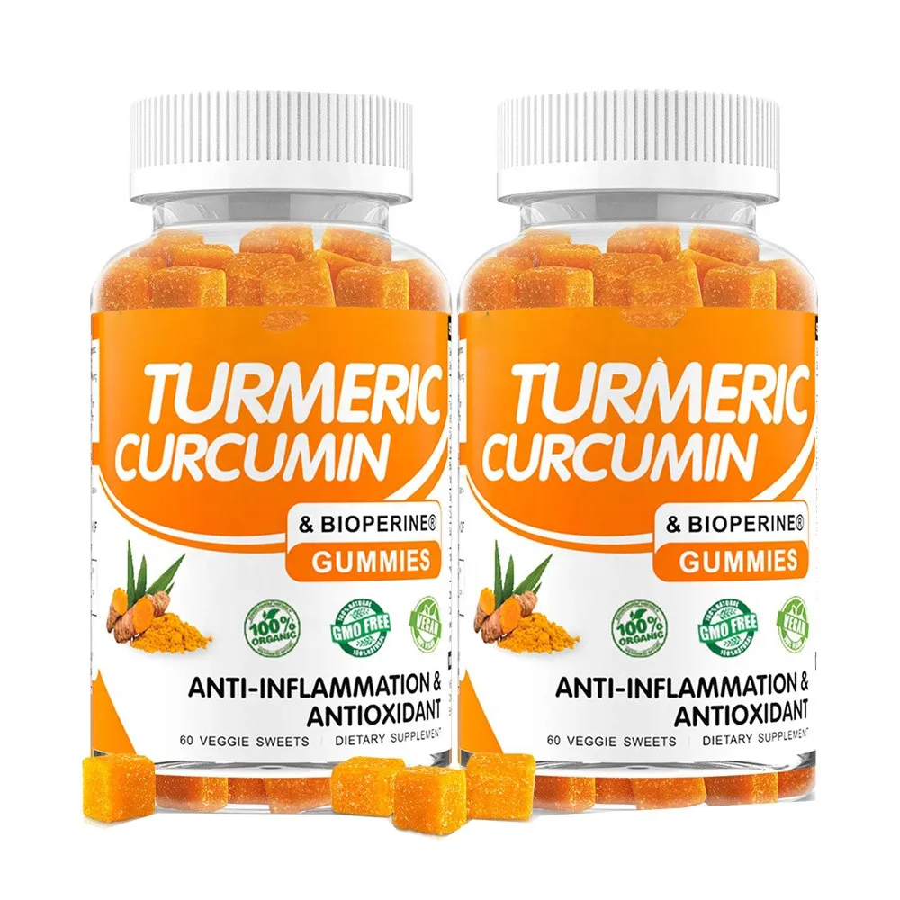 Anti Inflammatory Supplement for Joint Support for Adults Organic Turmeric Curcumin Gummies