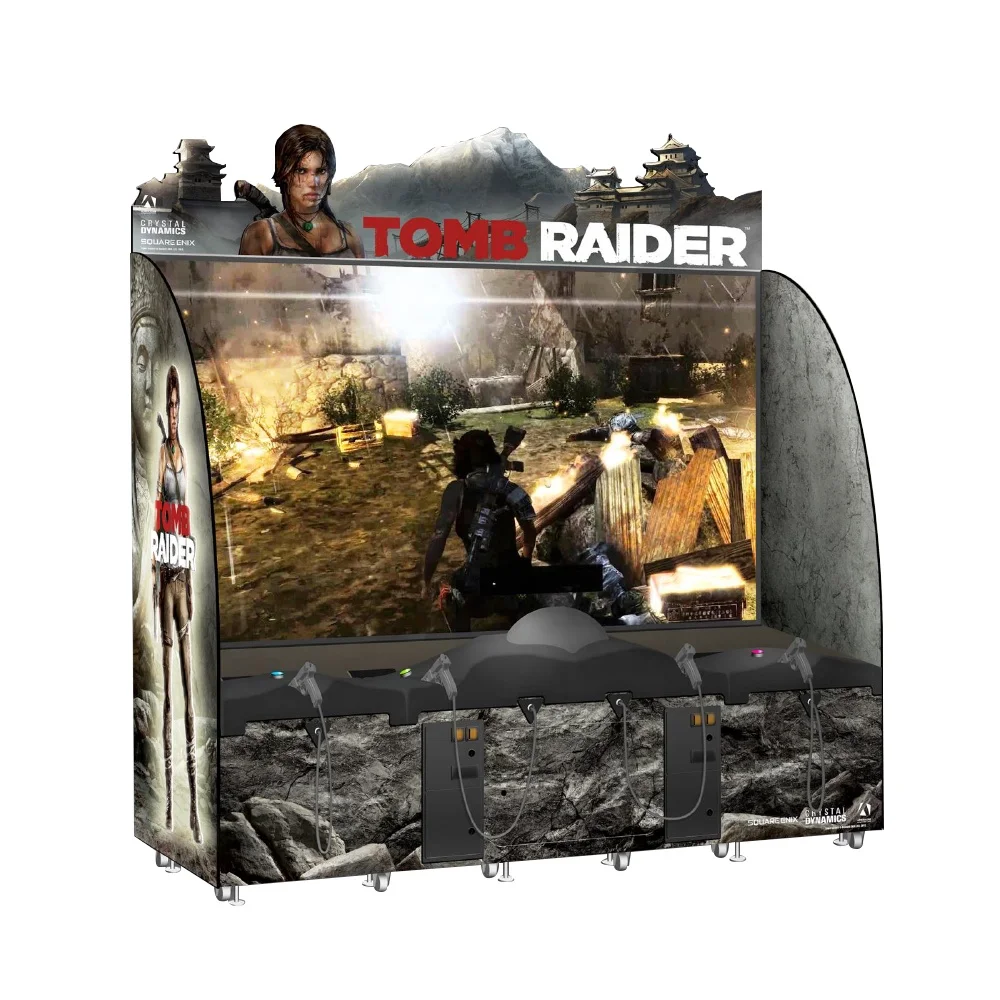 3 Players  Interactive Coin Machine Large Arcade  Machine Gun Shooting Game Machine