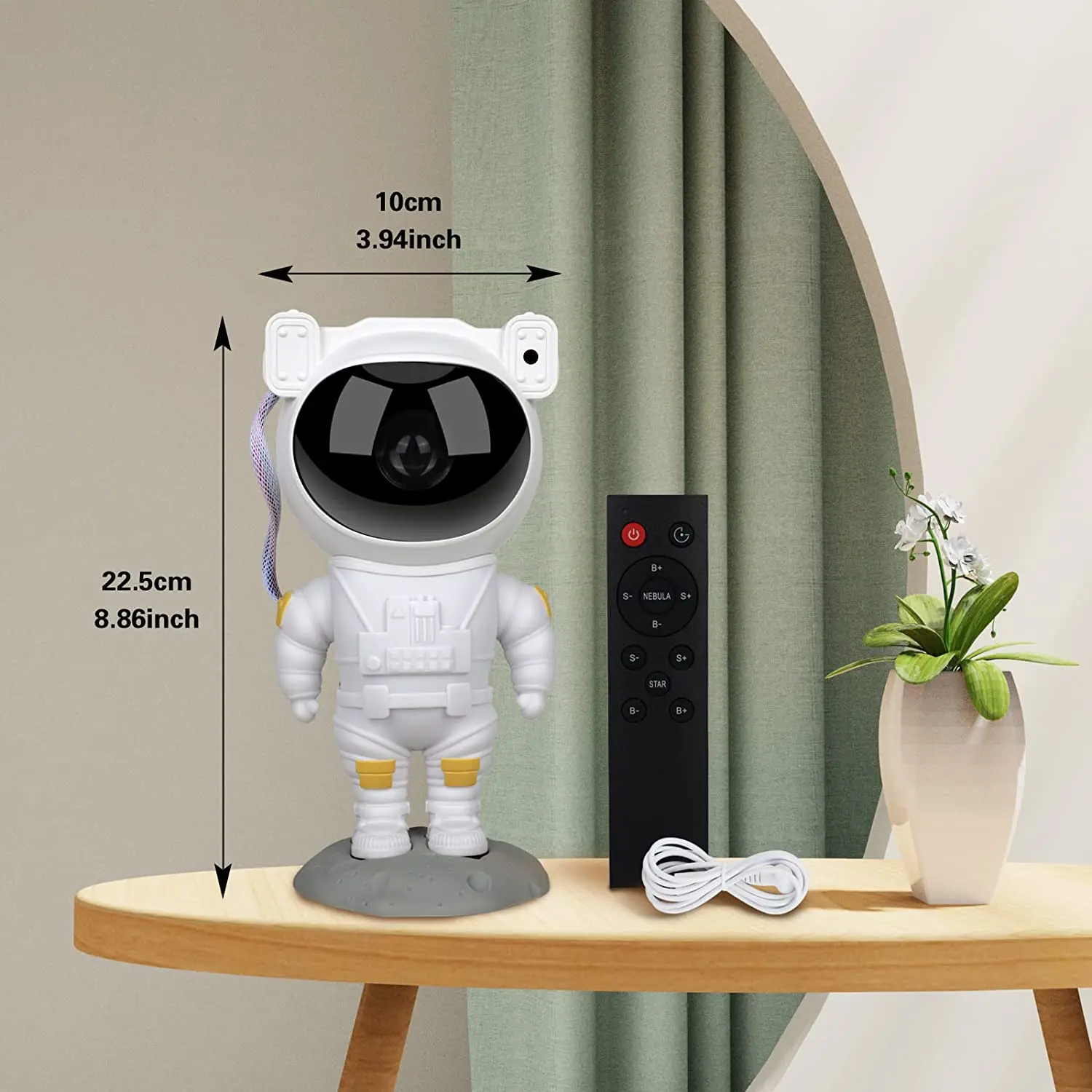 360 Adjustable Astronaut Nebula Star Usb Night Light Projector With Timer  For Children Baby Bedroom Game Room Christmas Decor - Buy Star Projector 