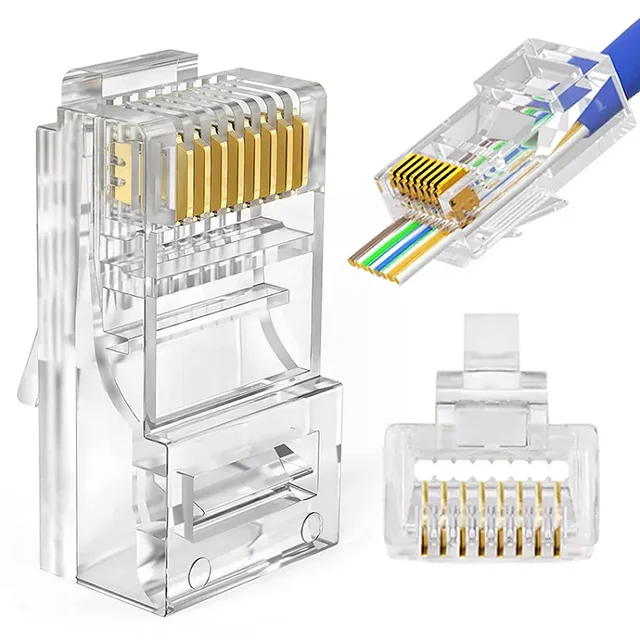 Factory price plug 8P8C RJ45 connector Best brand rj45 connectors Cat5 Cat6 for connect Network