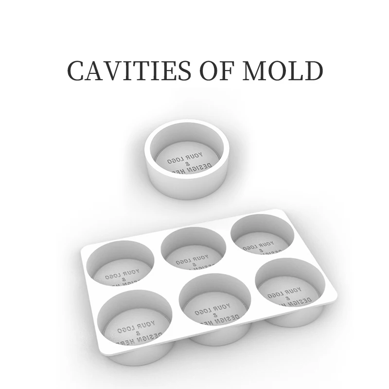 Soap Mold Factory Custom Round Rectangular Silicone Custom Logo Moulds
