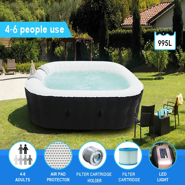 Outdoor Multi-Person Portable Baignoire gonflable adulte bulle