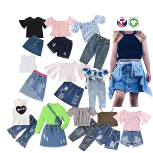 Custom Print Boutique Kids Outfits Summer Girls 2 Piece Girls Clothing Sets