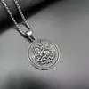 Vintage steel single pendant