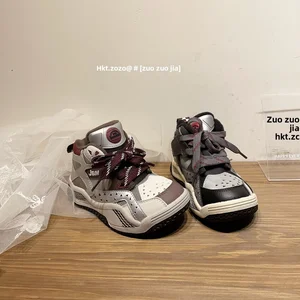 2026 Autumn Winter Warm High-Top Basketball Shoes New Shock-Absorbing Sneakers for Boys Girls