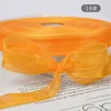 1016 #   Cinta de tul amarillo dorado de 2 cm, 50 yardas.