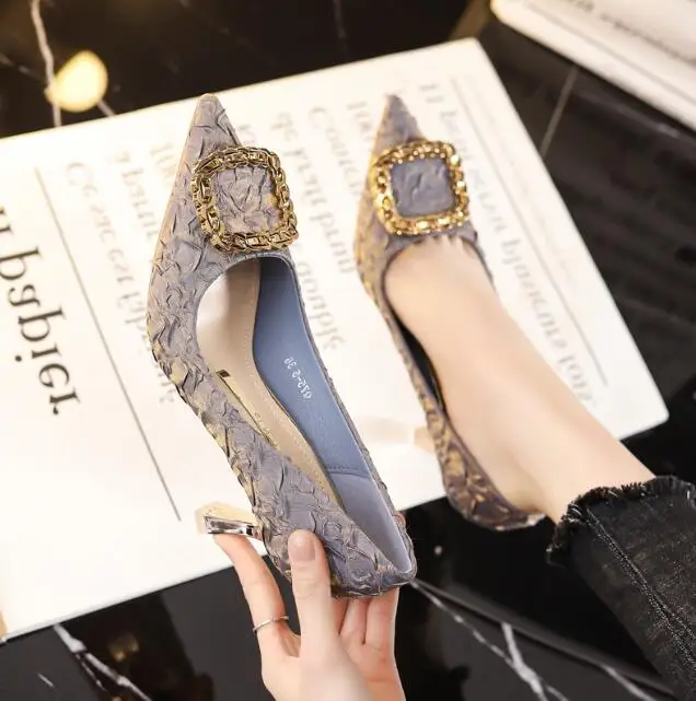 Custom Female High Heels Luxury Shiny Shoes Crystal Rhinestones ...