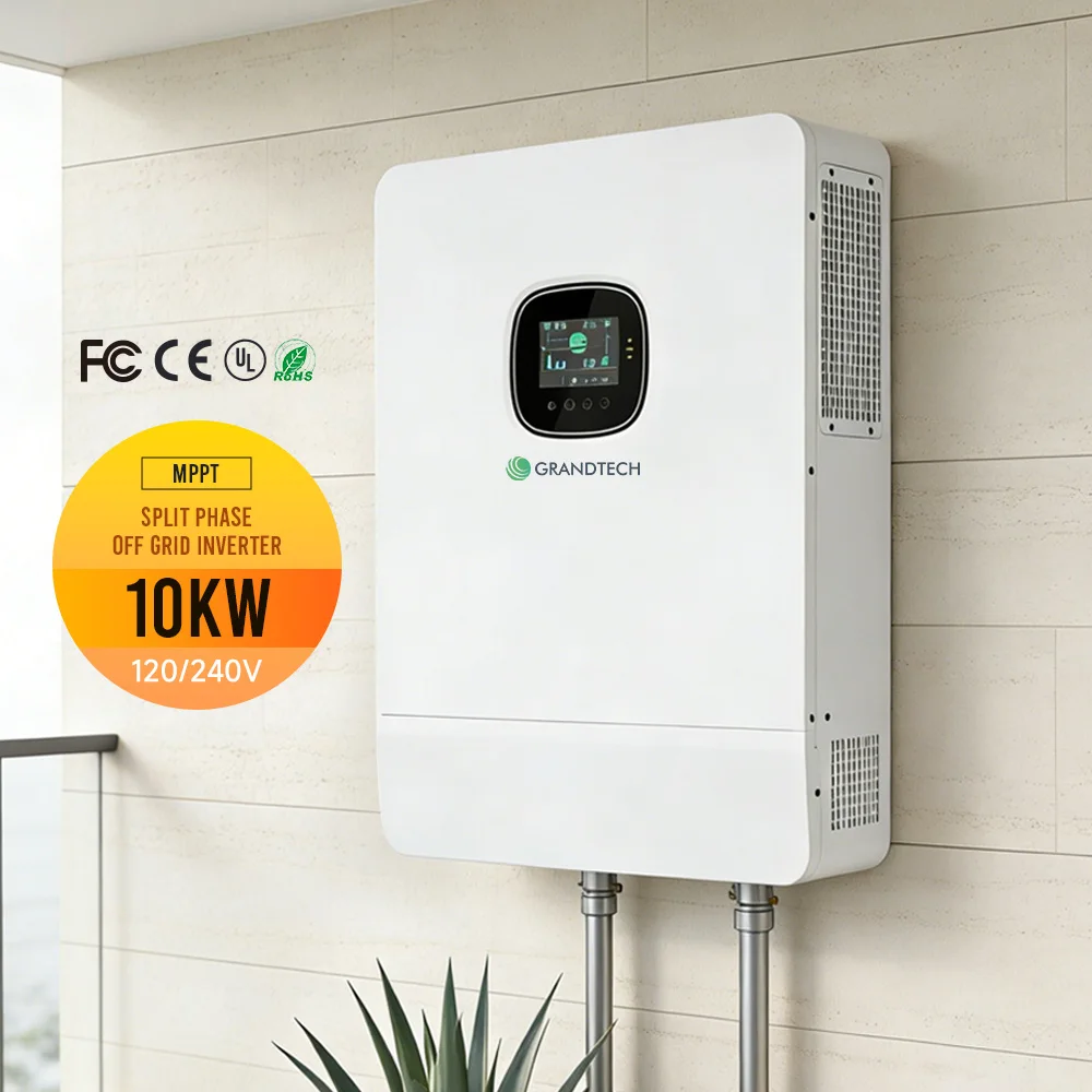 Stock disponible en almacén estadounidense: inversor solar aislado Srne, monofásico y bifásico, de 10 kW y 8 kW, para uso doméstico en sistemas de almacenamiento de energía aislados de la red