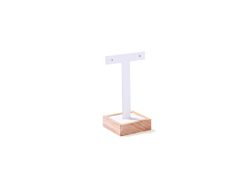 product a1 custom jewelry display rack wooden earrings display stand for two pairs of earrings-5