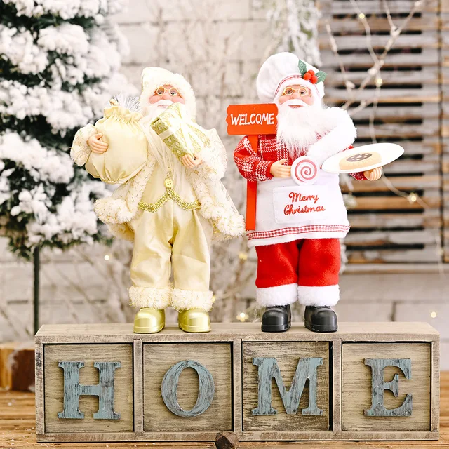 Home Model Santa Claus Figurine for Christmas Parties and Festivities Christmas Figurine & Toy