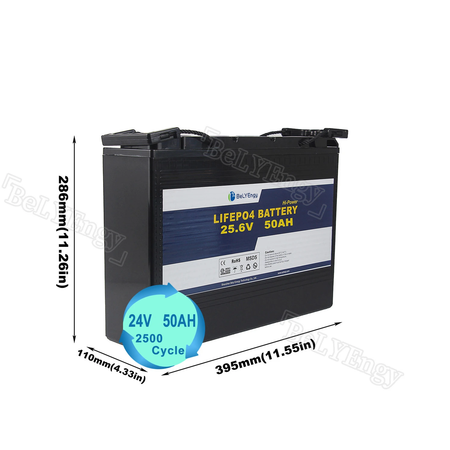 Energy Storage Battery 24V 50AH with Bluetooth App and Self Heating