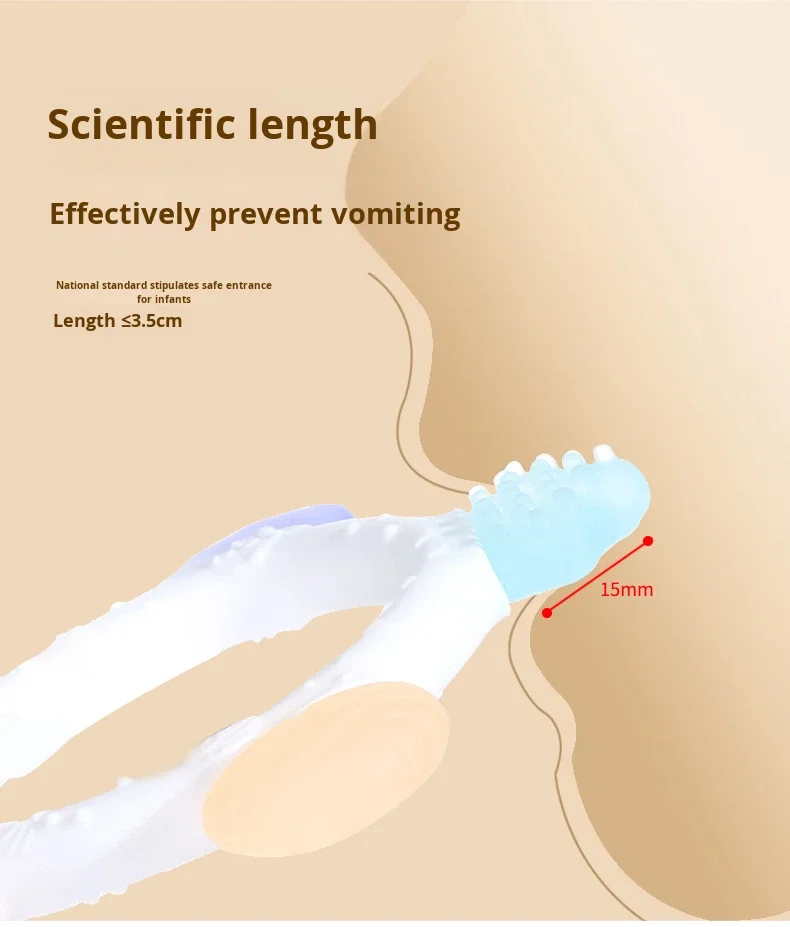 Food-grade Silicone Star-shaped Soft Teething Stick, Suitable for Babies Aged 0, Can Prevent the Habit of Biting Hands manufacture