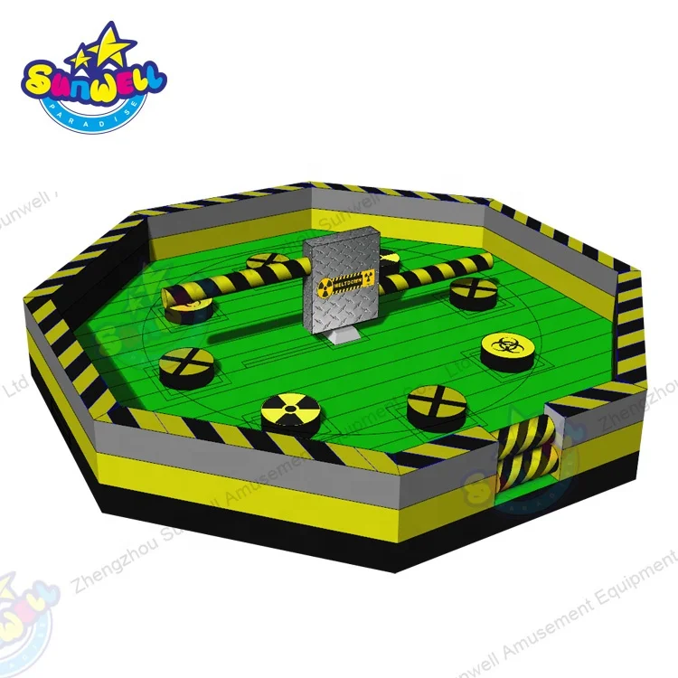 Carnival Game Inflatable Jumping Wipe Out Mechanical Meltdown for Last One Standing
