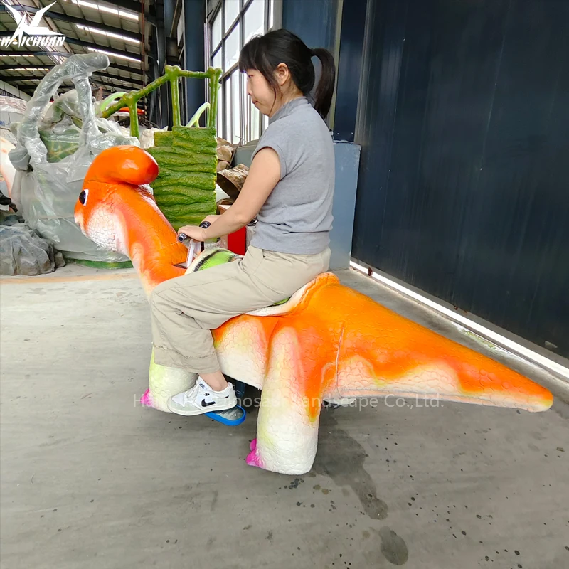 High-density Sponge Silicone Made Safe Electronic Dinosaurios Scooter for Children in Plazas Malls Sale