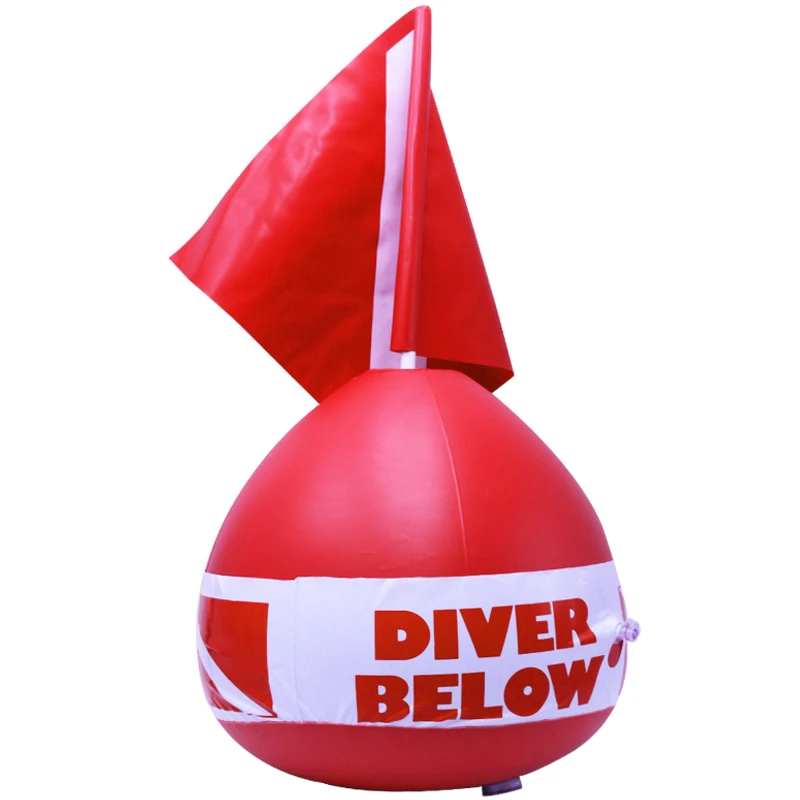 Scuba Diving Diver Below Inflatable Signal Floater Float Dive Flag Bouy Ball.BS 