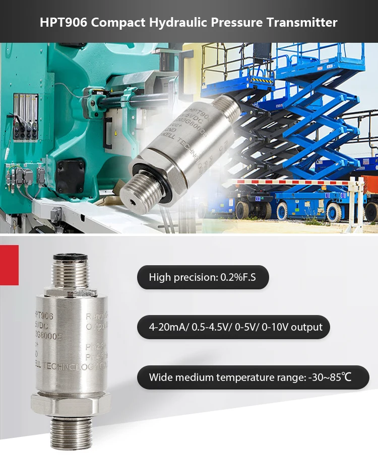 Holykell 420ma Hydraulic Oil Pressure Sensor For Engineering Machinery