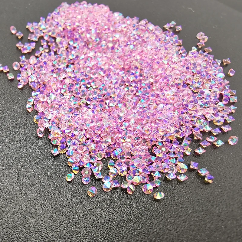 HZRcare Wholesale 1.1mm Small Glass K9 Quality High Quality Loose Rhinestone Gold Ore Pointback Micro Glass Rhinestones.jpg