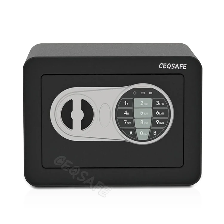CEQSAFE Digital Safe Box Small Mini Steel Safes Money Bank Safety Security Box