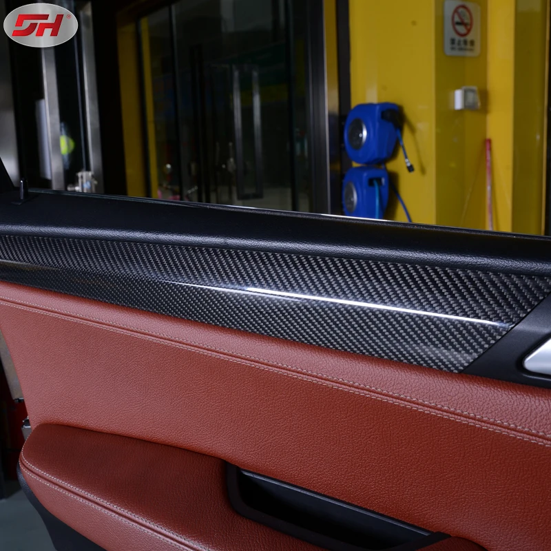 1pc Dry carbon fiber Auto Accessories Instrument panel trim Interior Trims For BMW X3 X4 F25/F26 2011-2017
