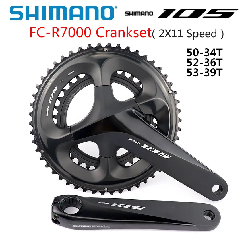 （美品）シマノ105 FC-R7000 52/36T(2x11S)170mm Shimano 105 FC-R7000 52-36T Compact 2x11 Speed CrankSet