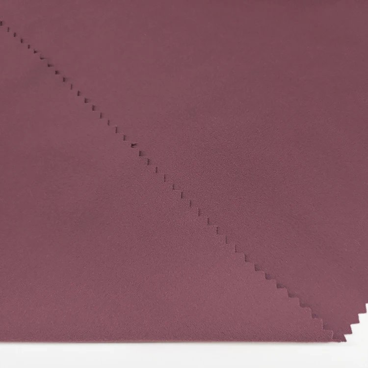 Factory  Wholesale Plain Dyed Interlock Fabric , High Stretch Knitting Nylon Interlock for Yoga Wear/ manufacture