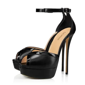 Large Size High Heels Ladies Shoes Peep Toe Platform Sandals for Women
