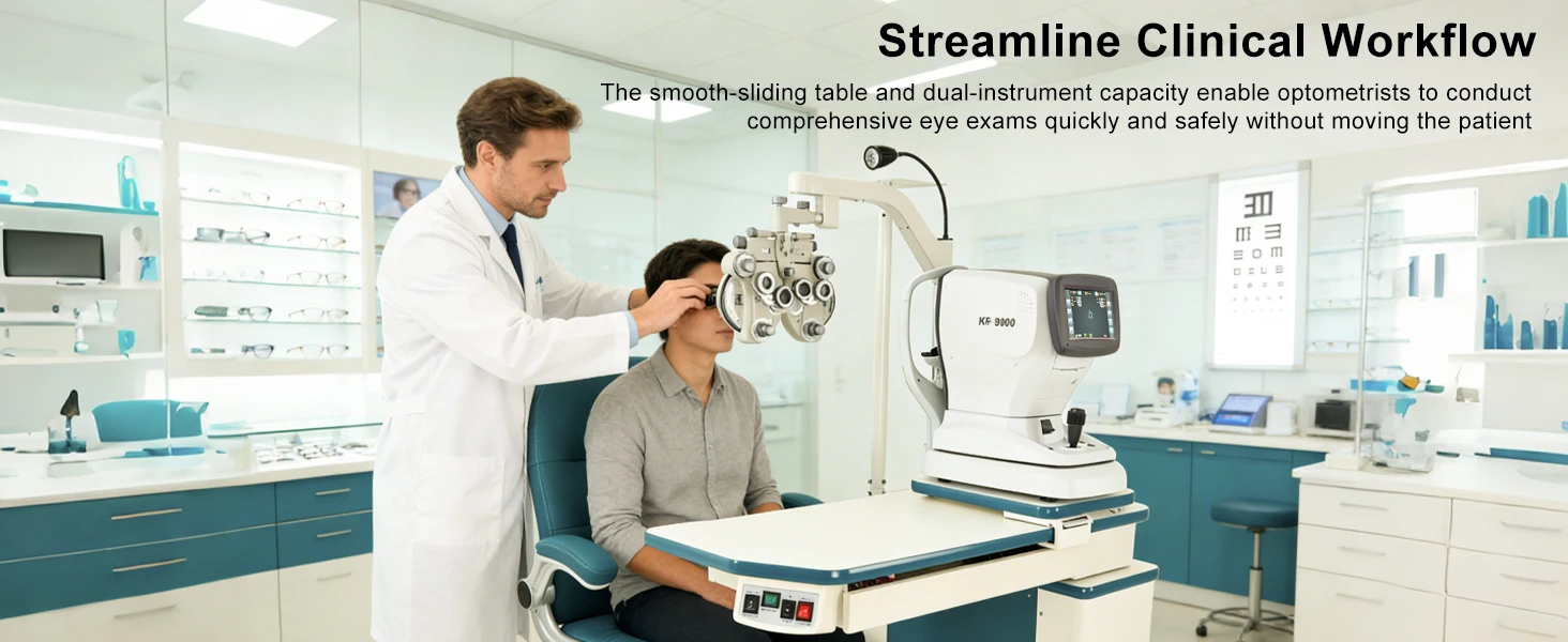Ophthalmic Combined Table And Chair MI-2800B Optometry Chair Unit For Sale