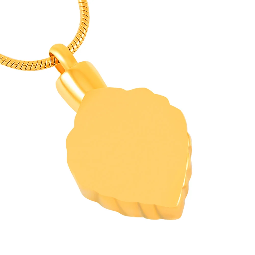 Cremation jewelry stainless steel urn with heart-shaped gemstone urn pendant with filling kit for cremation funeral