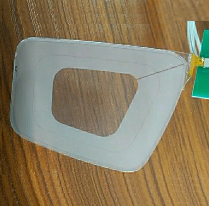 Custom design pdlc lcd round shape 15V pnlc shutter lcd FPC connector auto sunglass lcd
