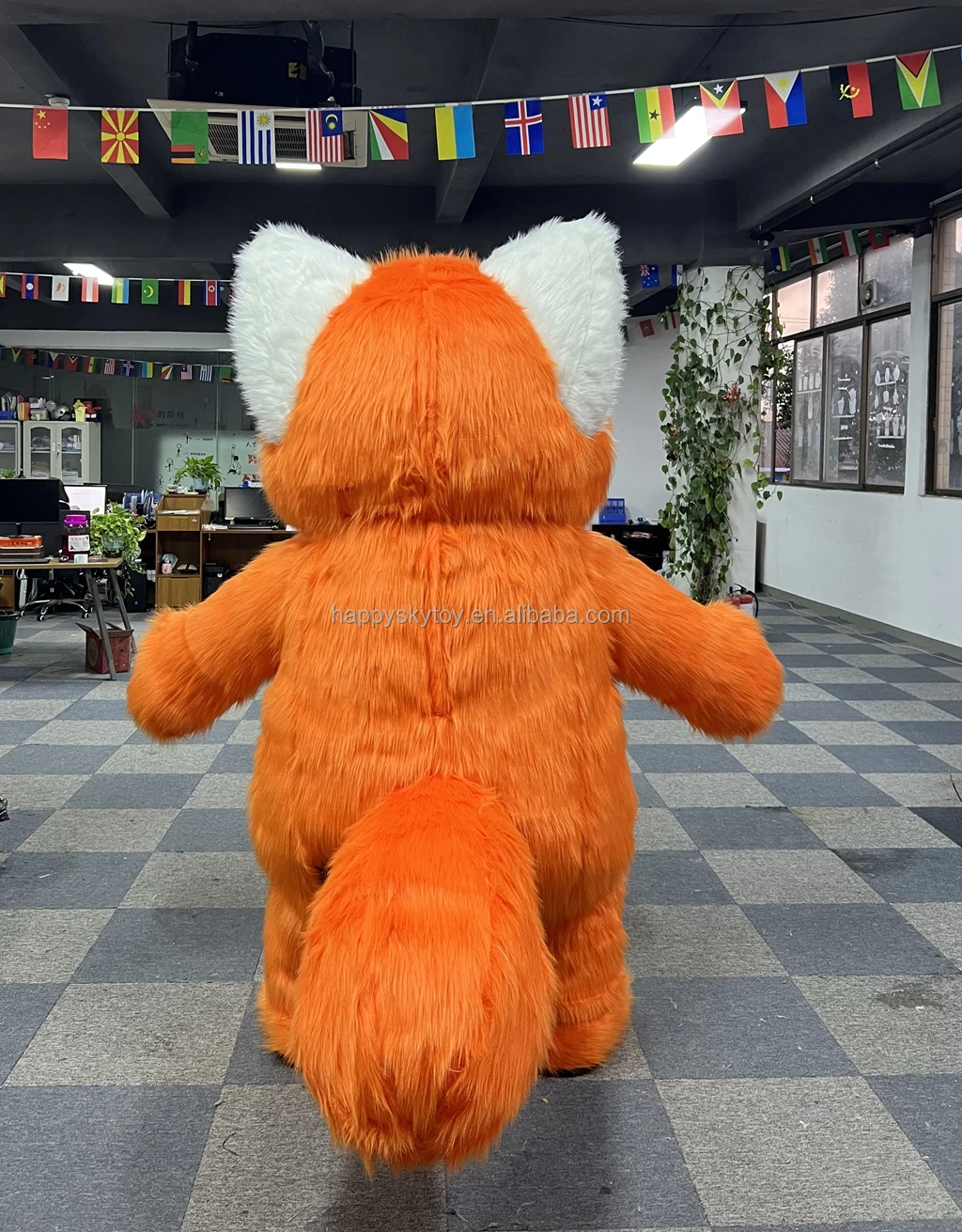 Red Panda Fox Raccoon Mascot Costume Popular Party Dress Inflatable