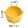 Tazón de silicona amarillo para bebé