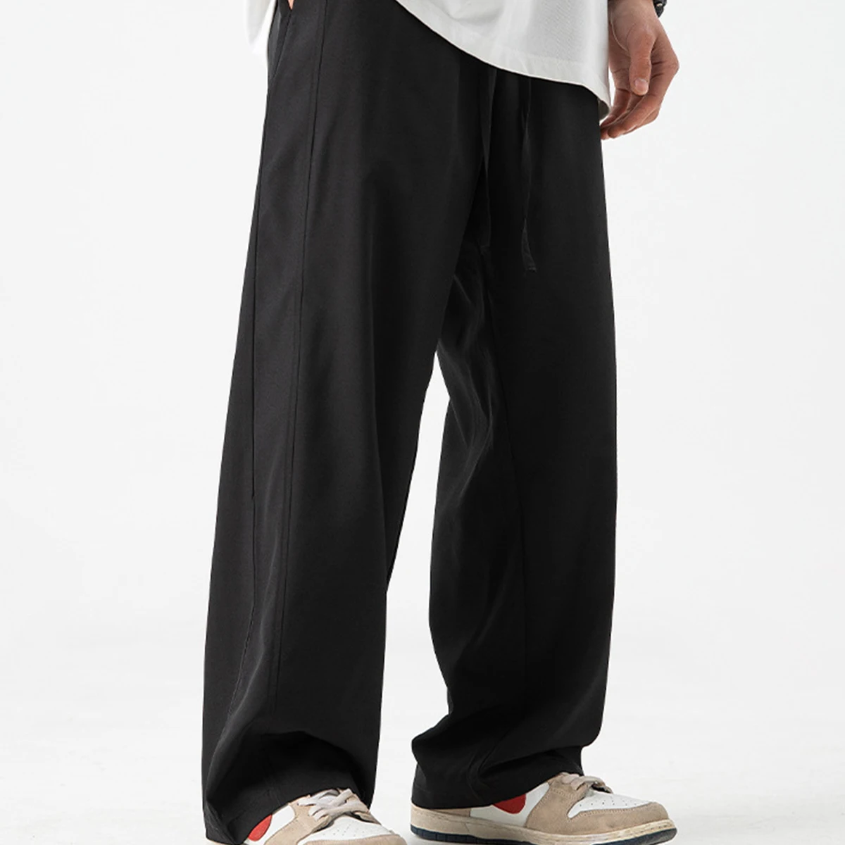 【MODERNIF】Chillin Summer Wide Pants Men's Clothing - Cool Feeling Wide Leg Pants for Spring
