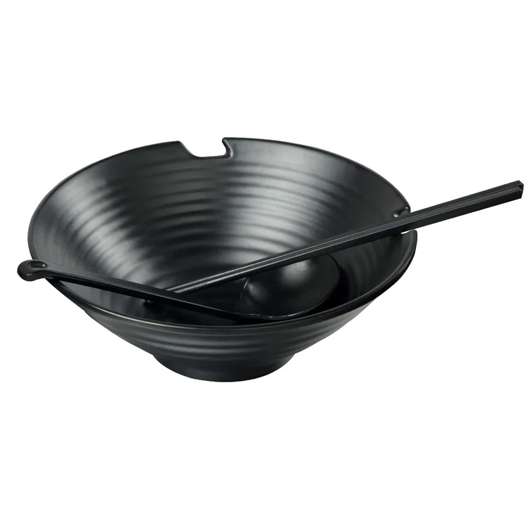 2 Sets Bols Ramen Japonais En Porcelaine - 57 Oz Avec Cuillère Et Baguettes - Micro-ondes Et Lave-vaisselle