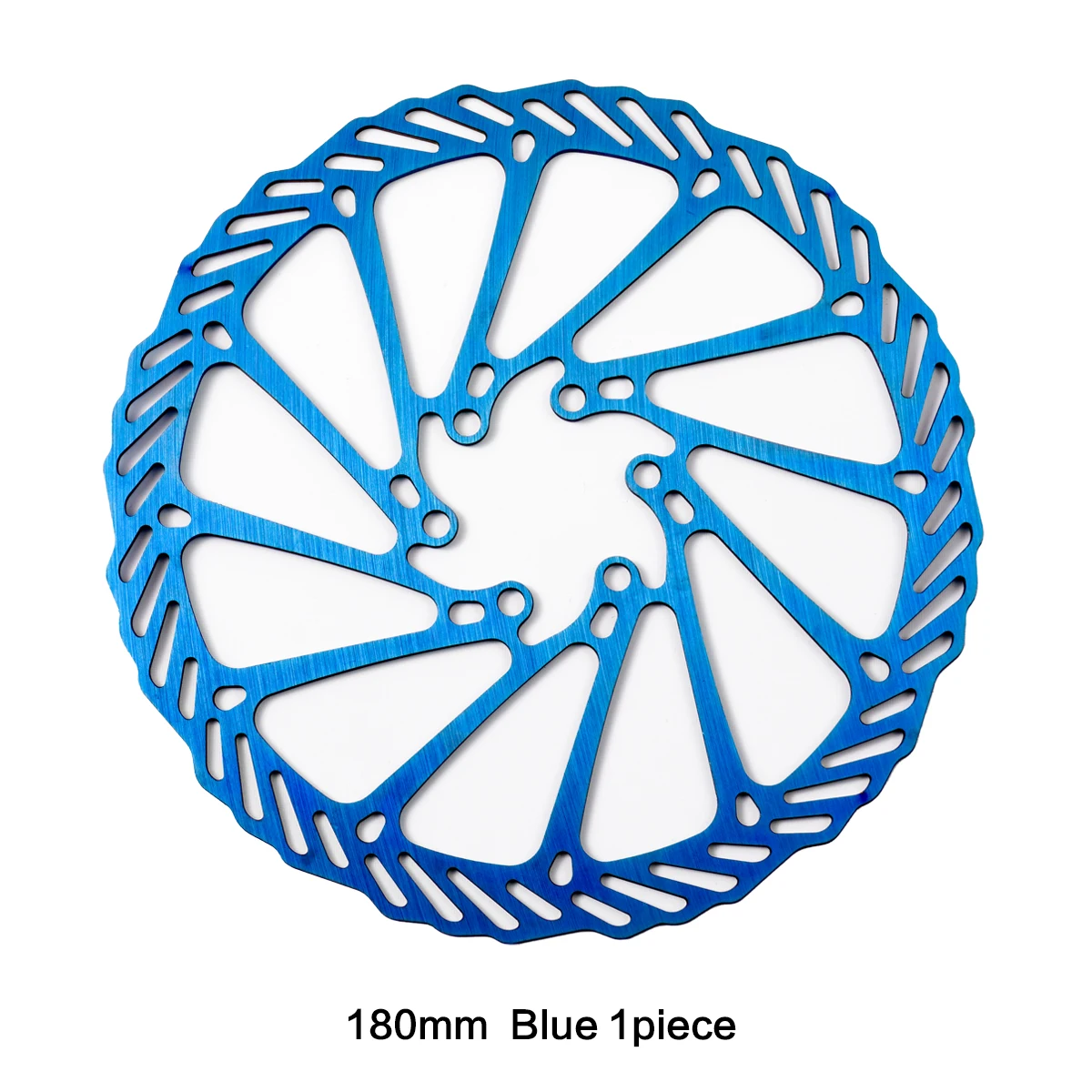 Rotori Freno A Disco Galleggianti Per Bici – 180 Mm, Blu, Attacco Centrale, In Alluminio E Acciaio Inox