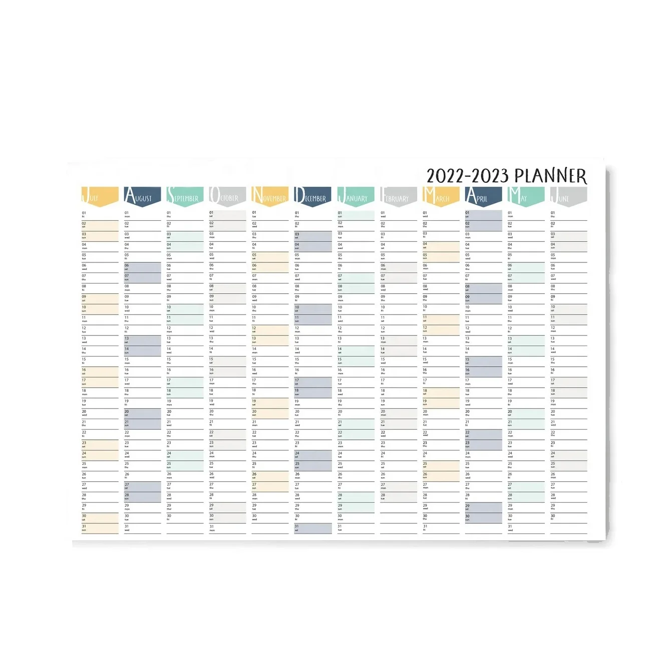 Горячая Распродажа пользовательская печать 2024 календарь планировщик