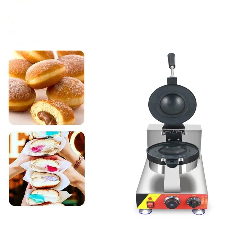 Ice Cream Krapfen Warmer Italian Brioche Bread Maker Electric Ice Cream  Sandwich Machine Dessert Gelato Panini Press Donut