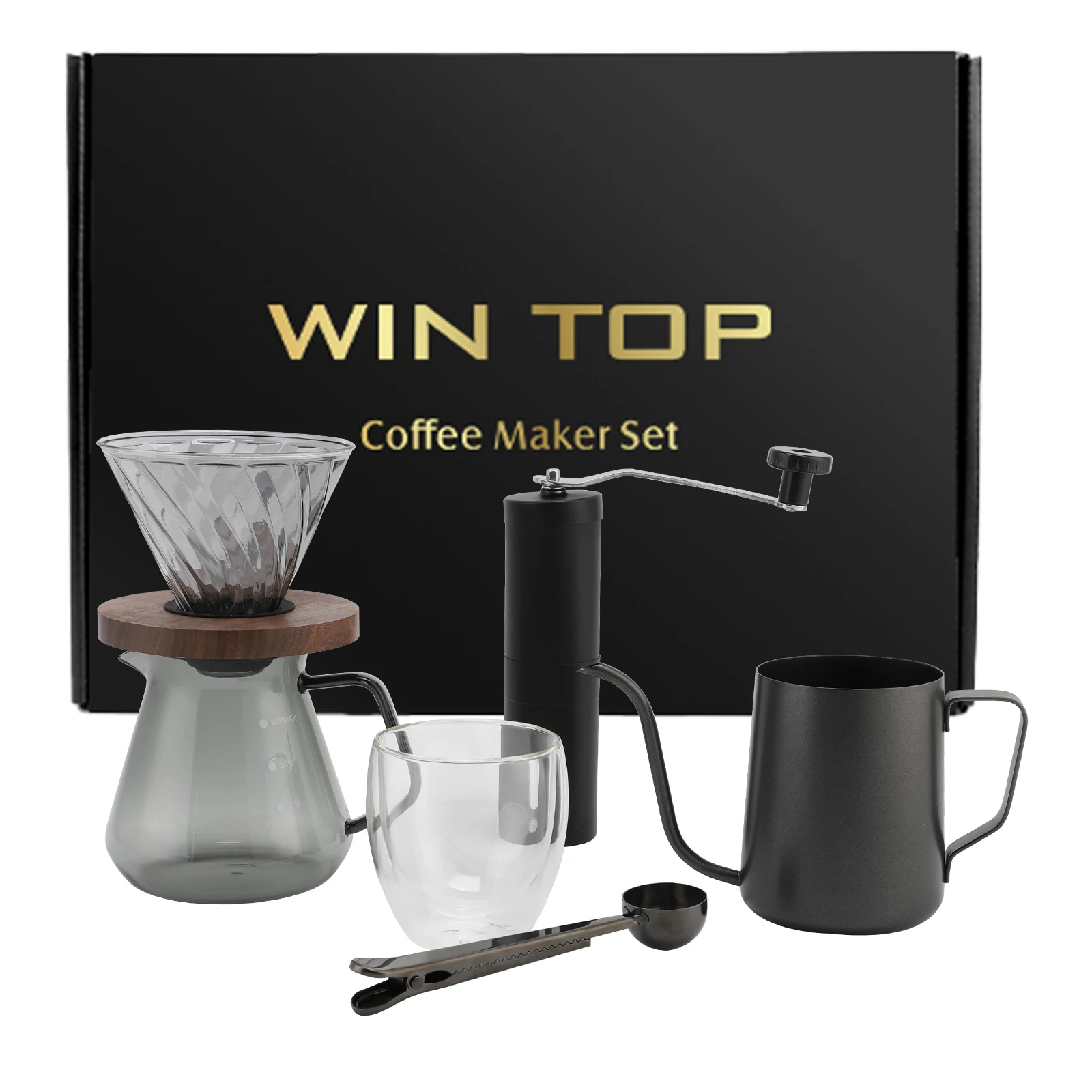 Custom Hot Sale Portable Coffee Maker Set Pour Over Drip Coffee Set
