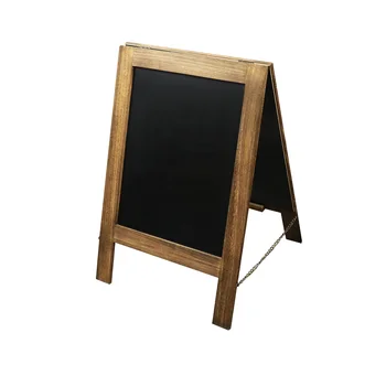 BSCI factory portable melamine coffee mini message home movable restaurants cafe A frame wooden blackboard