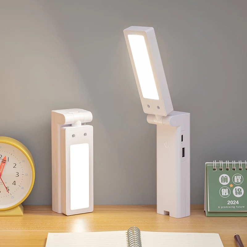 1200 Mah Handheld Charging Multi Functional Small Desk Lamp for Learning Folding Portable Magnetic Three Gear Dimming Study Lamp