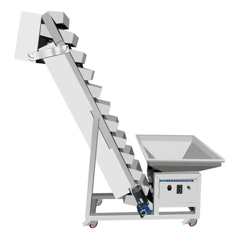 TEBAK Plastic Buckets for Feeder Bucket Elevators Inclined Bucket Belt Elevator Conveyor Automatic Belt Conveyor Incline